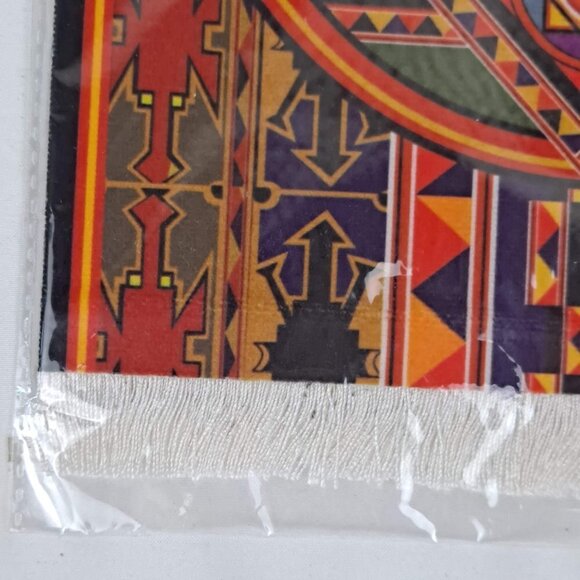 Arabic Rug Mouse Pad with Set of 4 Matching Coasters Multicolor Geometric NWT - Picture 5 of 10